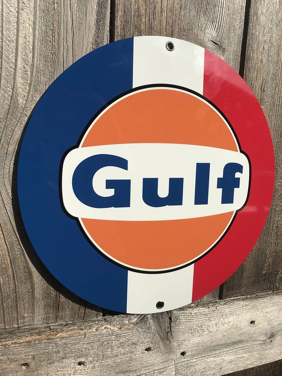 Thumbnail: Gulf Racing Advertising Sign