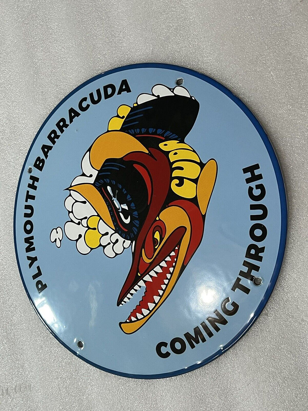 Thumbnail: Plymouth Barracuda Vintage Style Sign