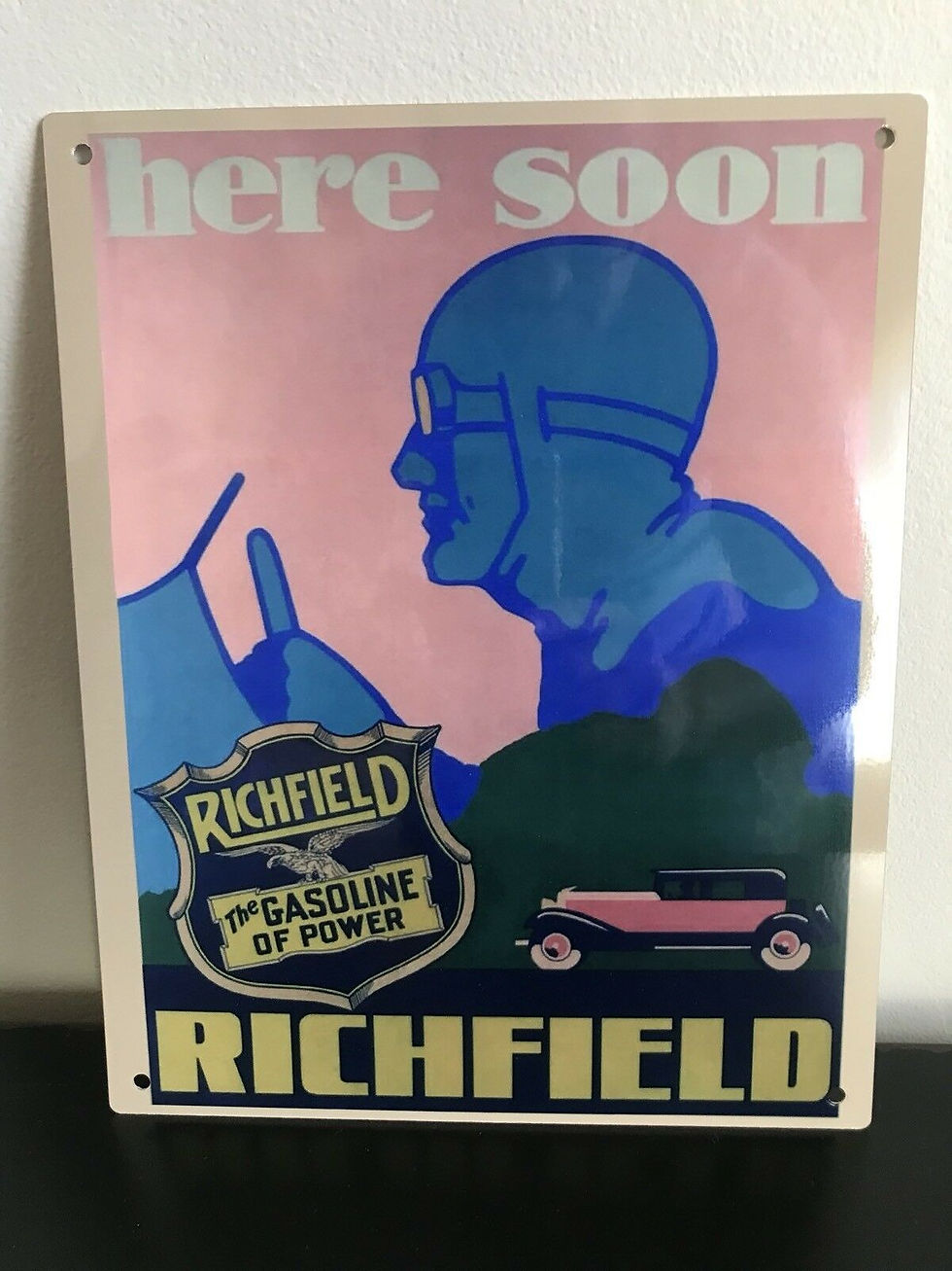 Thumbnail: Richfield Gasoline Reproduction Sign