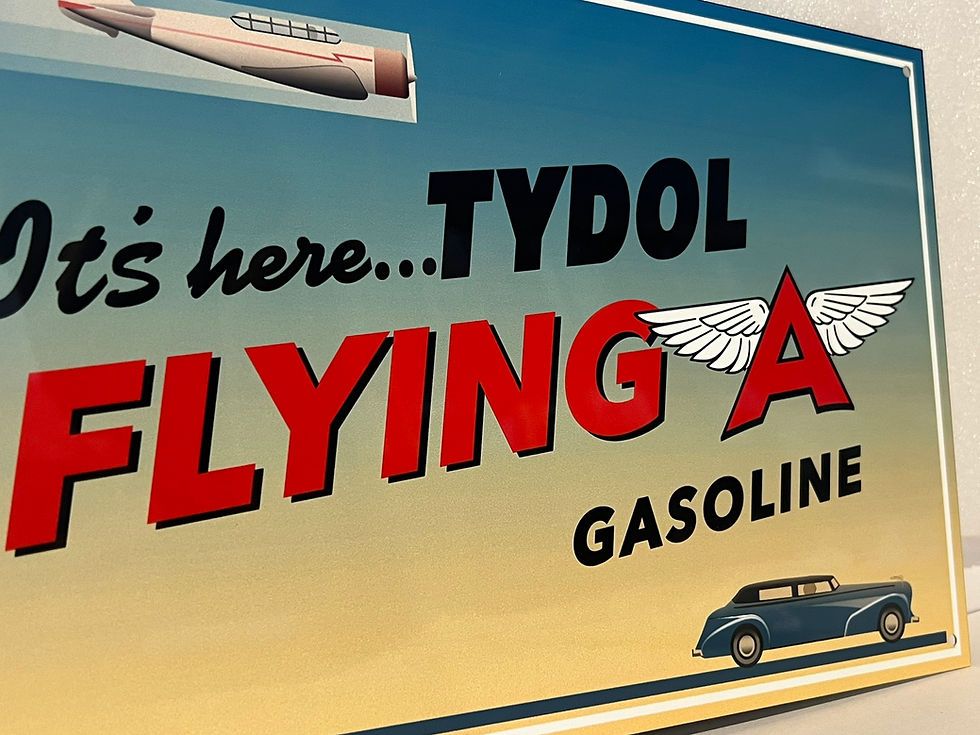Thumbnail: Tydol Flying A Gasoline Vintage Style Sign