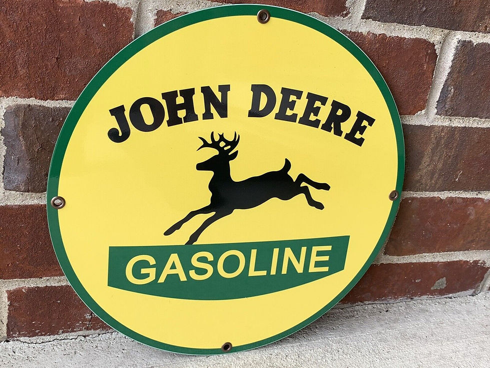 Thumbnail: John Deere Gasoline Vintage Style Sign