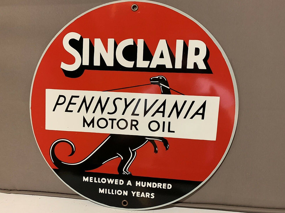 Thumbnail: Sinclair Pennsylvania Motor Oil Sign