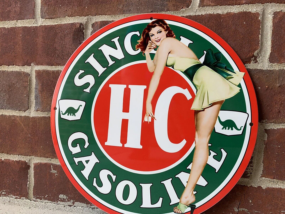 Thumbnail: Sinclair HC Gasoline Vintage Style Sign
