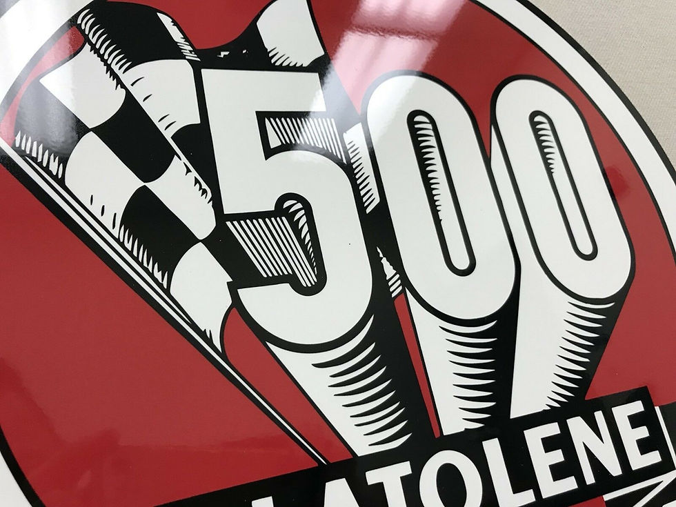 Thumbnail: Platolene 500 Gasoline Vintage Sign