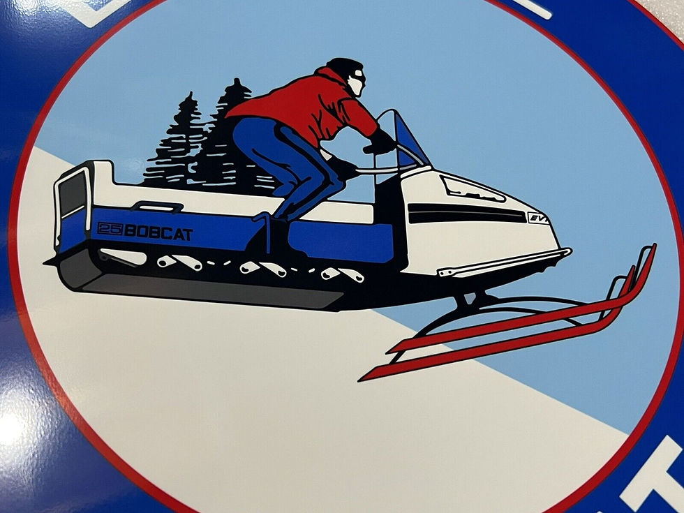 Thumbnail: Evinrude Bobcat Snowmobiles Vintage Style Sign