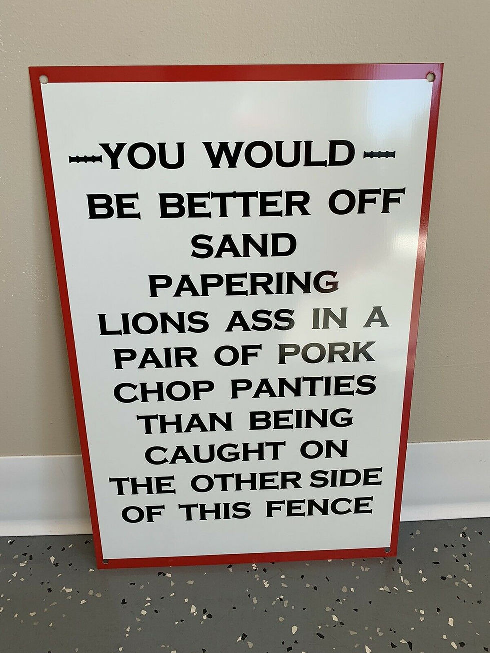 Thumbnail: Funny Fence Trespassing Sign