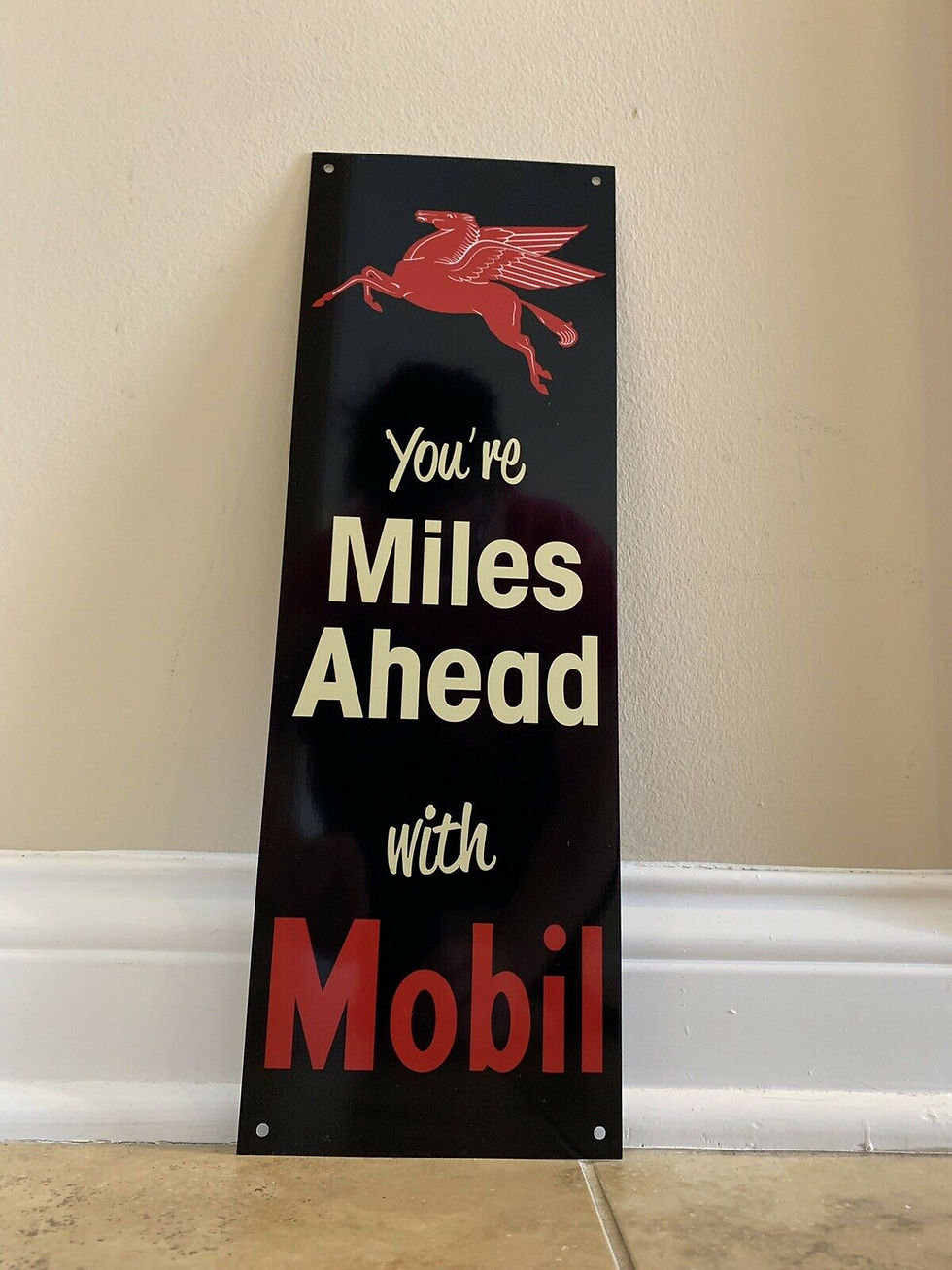 Thumbnail: Mobil Miles Ahead Sign
