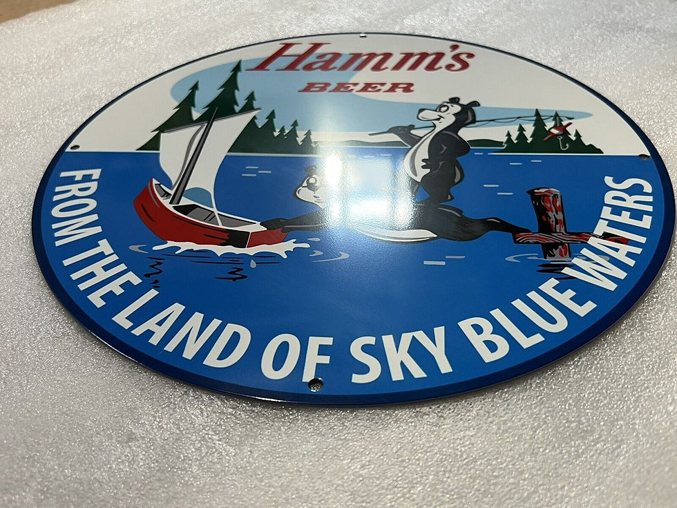 Thumbnail: Hamm`s Beer Vintage Style Sign