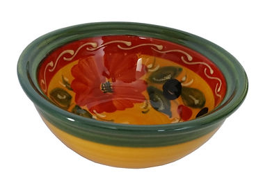 spanish ceramic 11 cm yellow tapas bowl