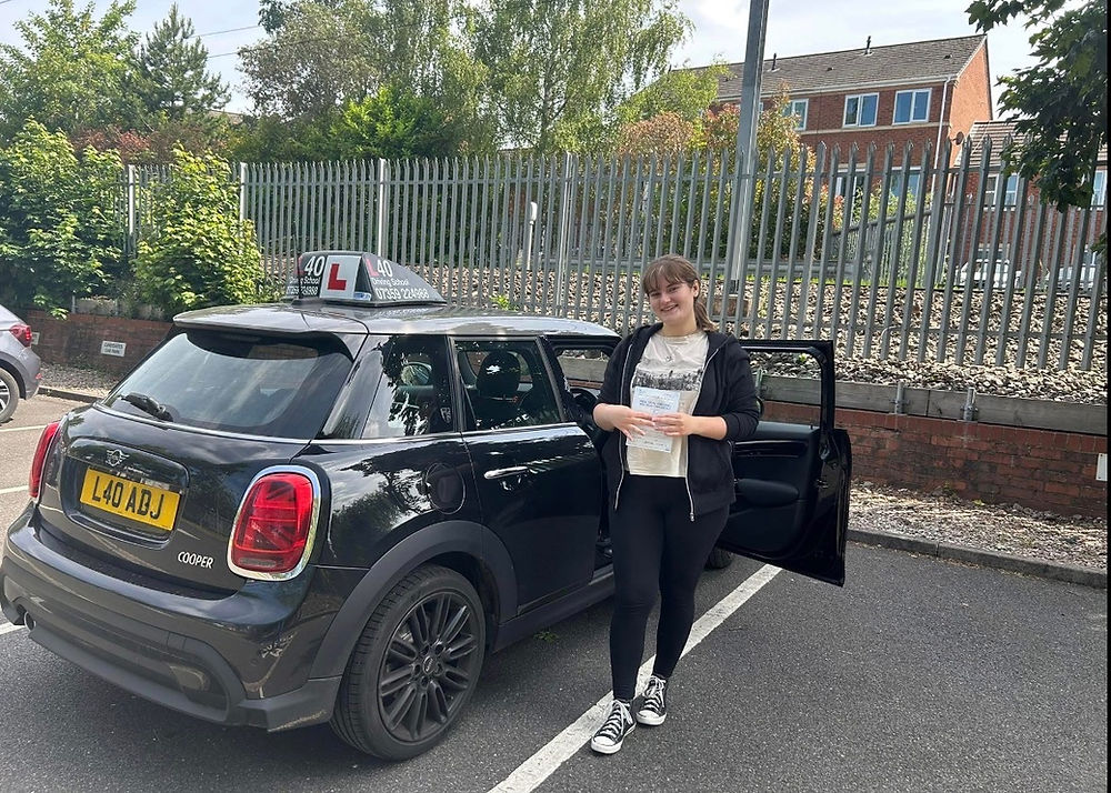 Smiling student passed test with Bromsgrove driving instructor
