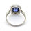 Thumbnail: Sapphire and Diamond Cluster Ring S2.36 D.39 18 carat white gold