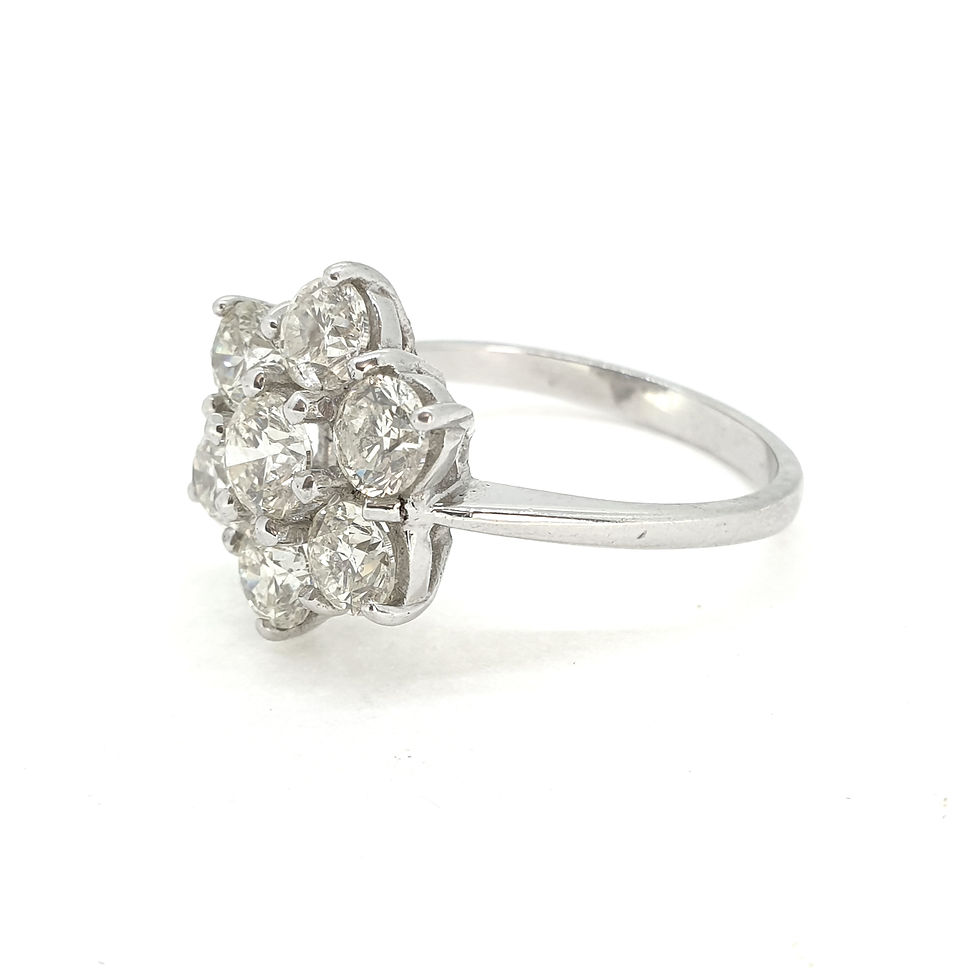Thumbnail: Diamond Daisy Cluster ring D2.30Cts