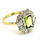 Thumbnail: Peridot and Diamond Cluster Ring Pd1.40 D1.30