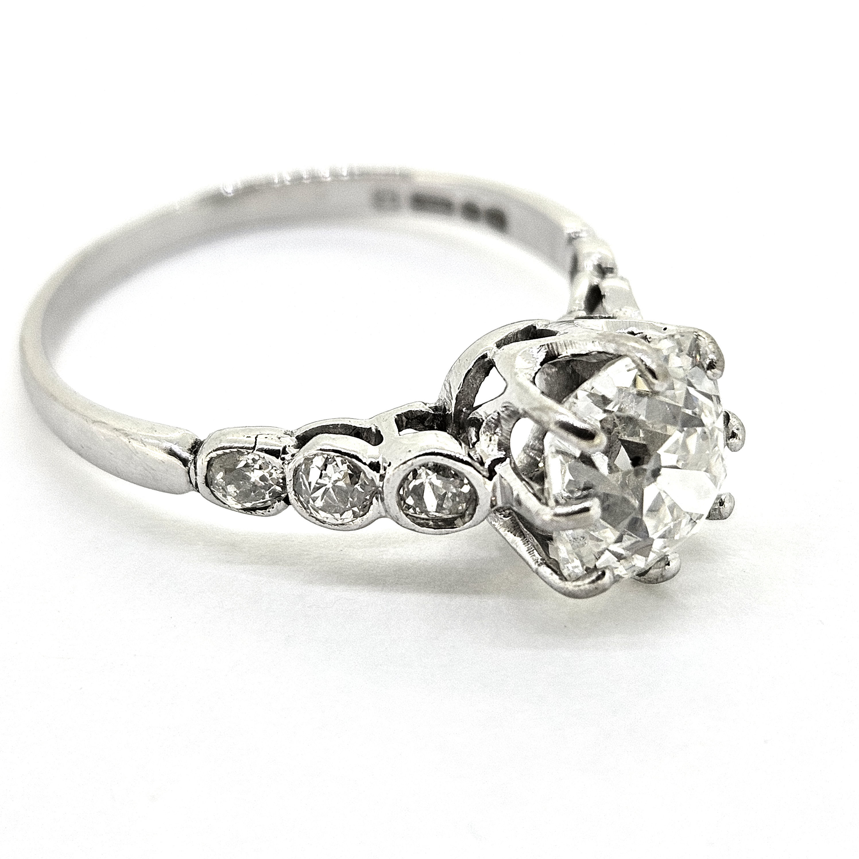 1.70 Old Cut Diamond Ring 