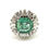 Thumbnail: Columbian Emerald and Diamond Cluster Ring.