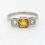 Thumbnail: Yellow Sapphire and Diamond ring, YS1.40 cts D0.30 cts