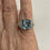 Thumbnail: Aquamarine and diamond ring Aq5.0Cts D0.50Cts