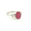 Thumbnail: Ruby and diamond three stone R2.87 D1.07Cts