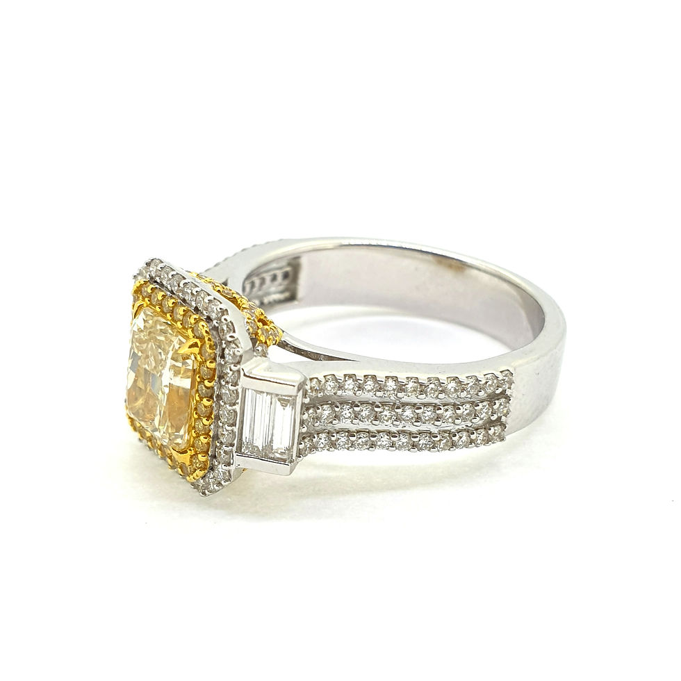 Thumbnail: Yellow Diamond 1.04Cts +1.38Cts