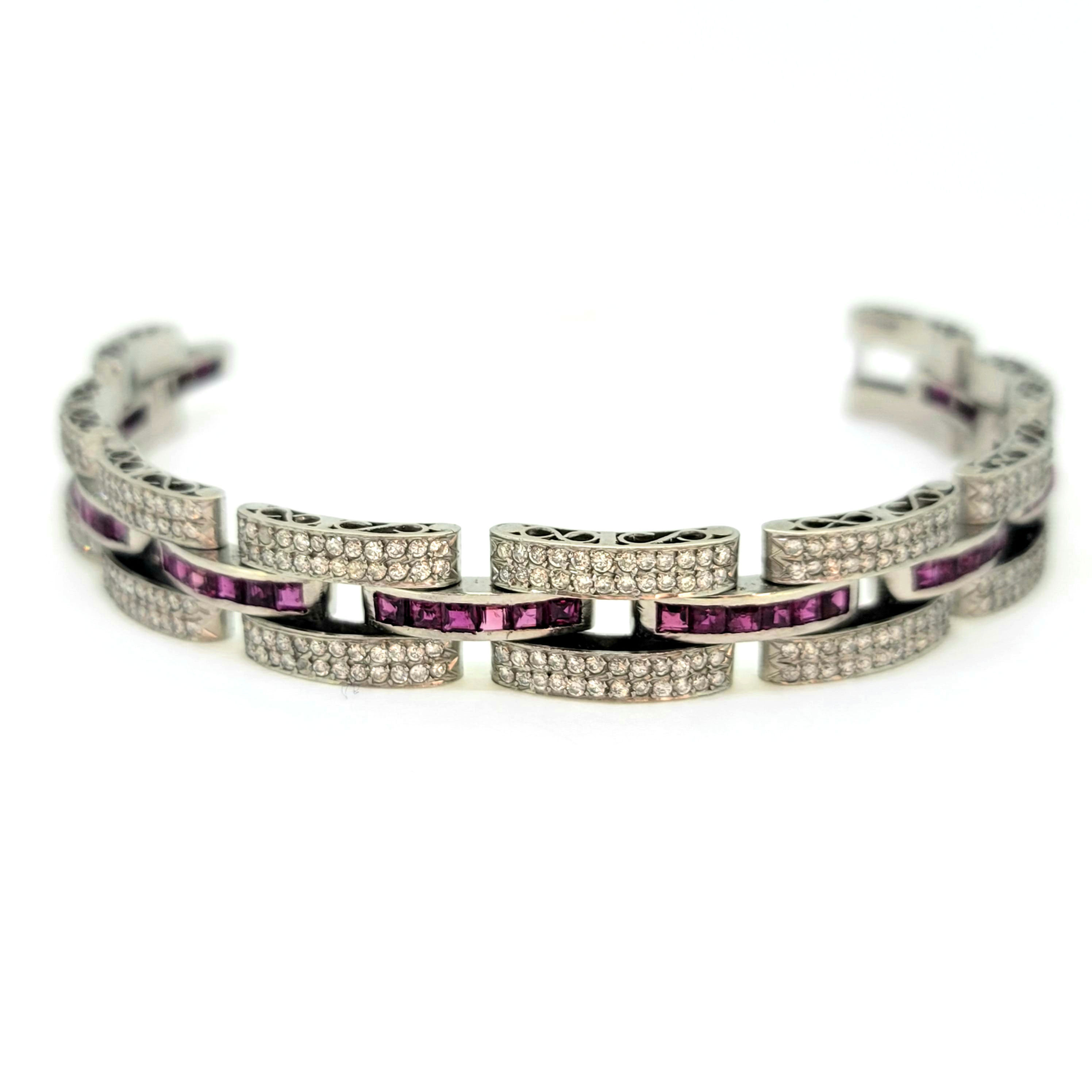 Ruby and diamond bracelet D.est.6.50Cts R4.80 est