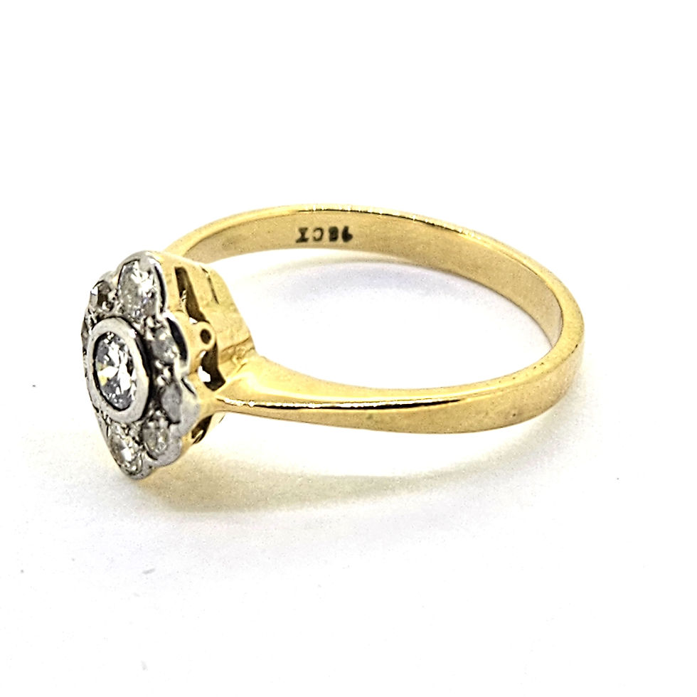 Thumbnail: Yellow Gold Diamond Ring