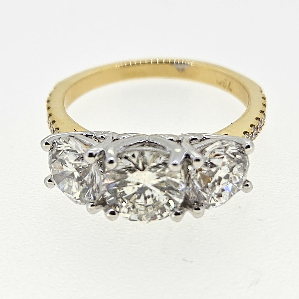 Thumbnail: Three Stone Diamond Ring D3.25 18ct