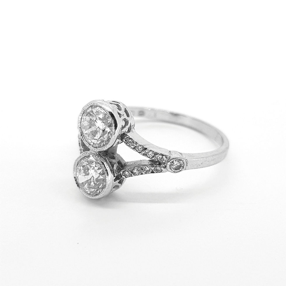 Thumbnail: Toi et Moi Diamond ring 1.60ct