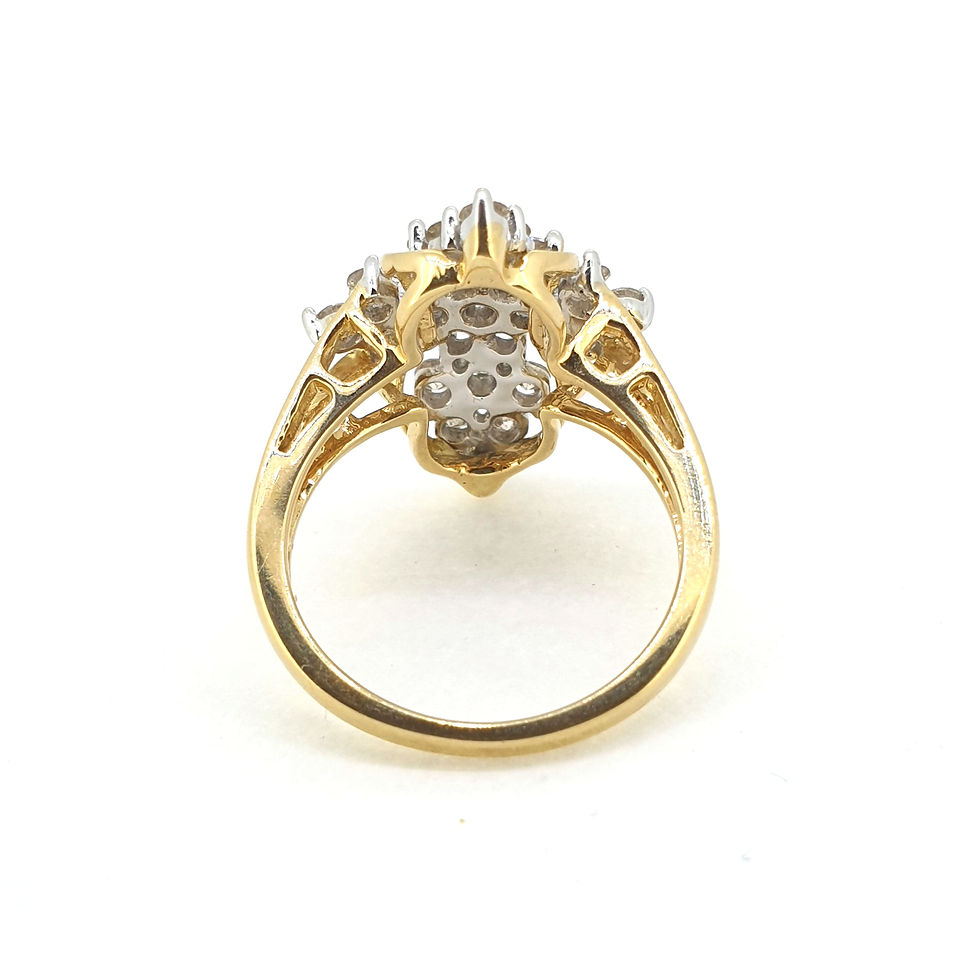 Thumbnail: Diamond cluster ring Dest.1.0Cts HM18Ct