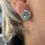 Thumbnail: Aquamarine and diamond cluster studs A2.50cts D1.90cts