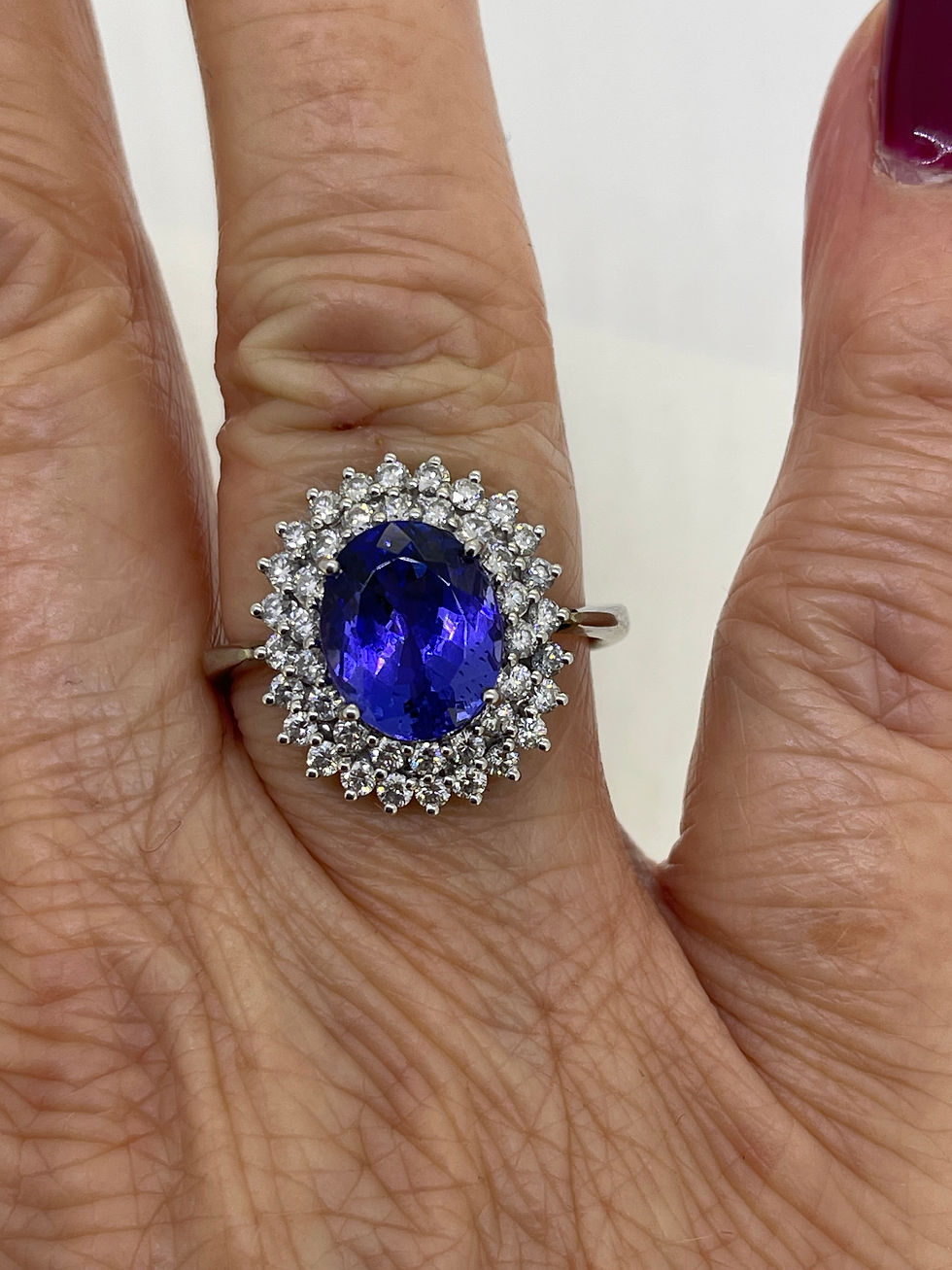 Thumbnail: Tanzanite and Diamond ring Tz5.60Cts D1.36Cts