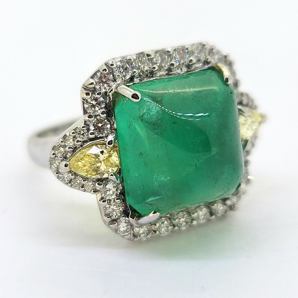 Columbian Sugarloaf Emerald 9.42cts YD.38 WD.70 cert.