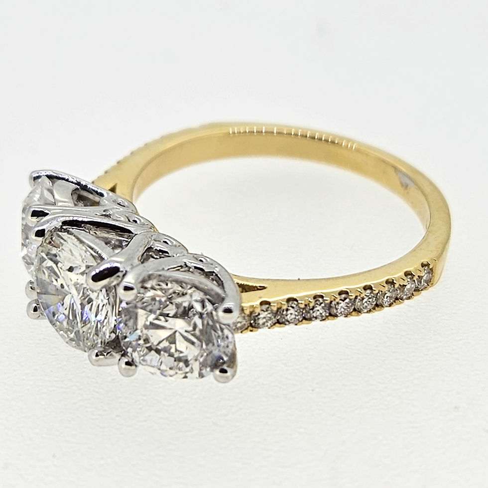 Thumbnail: Three Stone Diamond Ring D3.25 18ct