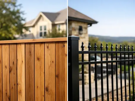 Wood Fence vs Metal Fence for Your Austin Home