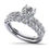 Thumbnail: 14k Sparkle Brilliant Round Diamond Bridal Set