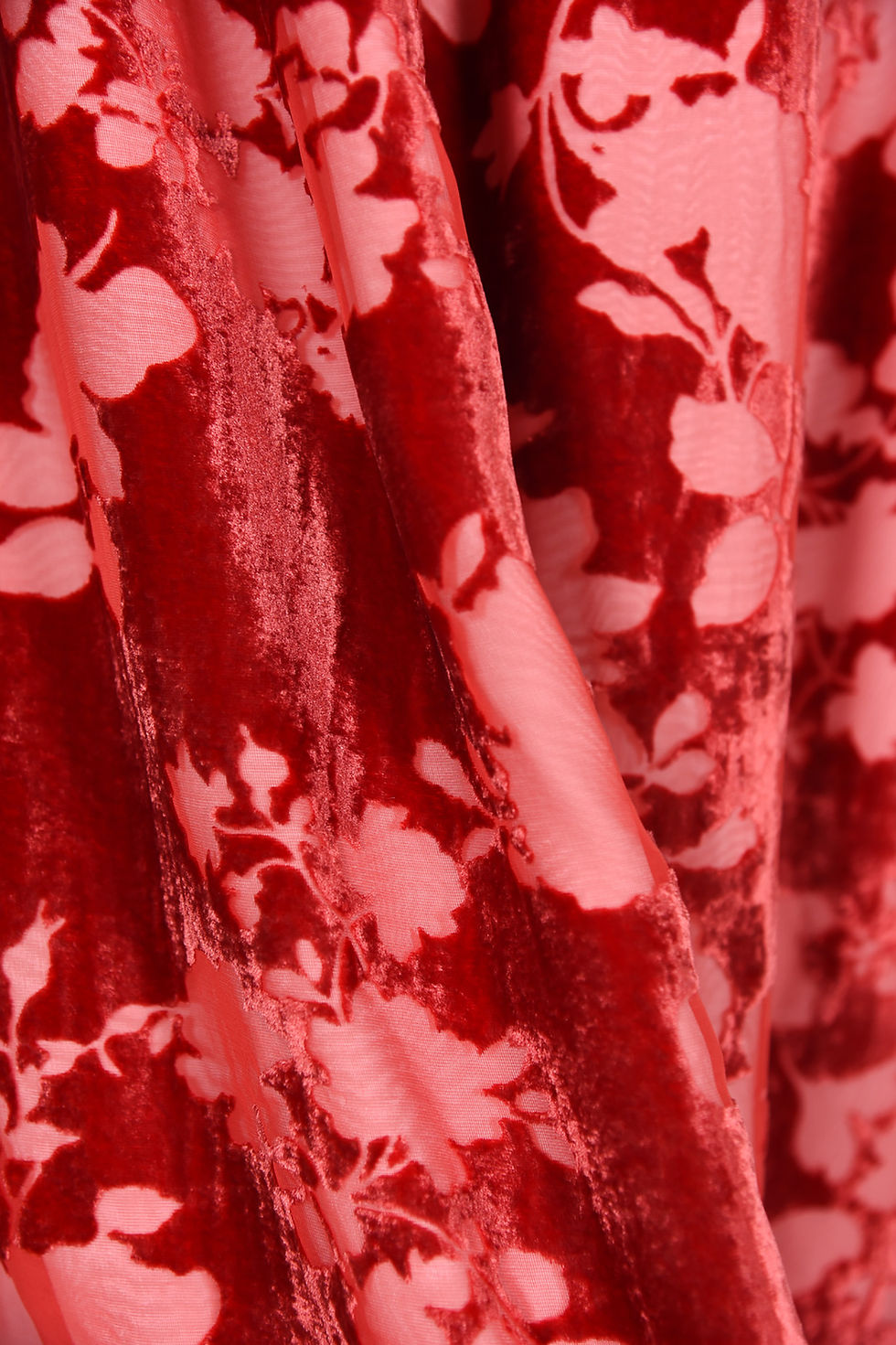 Thumbnail: Floral Devore Velvet Evening Gown