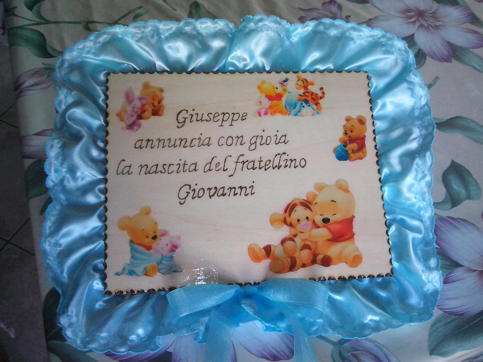 Fiocco legno e decoupage
