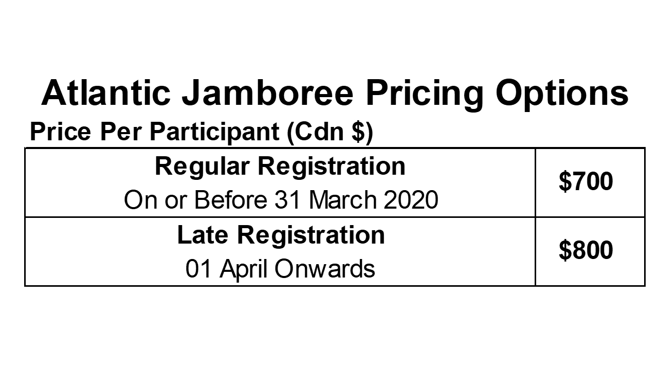 AJ 2020 Participant Pricing Post Early B