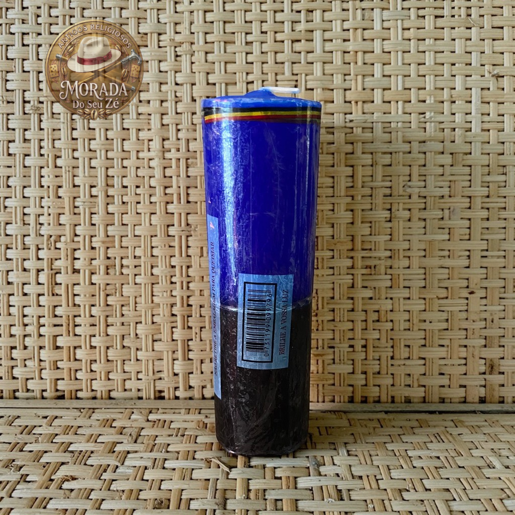 Vela de 7 Dias - Azul e Preta