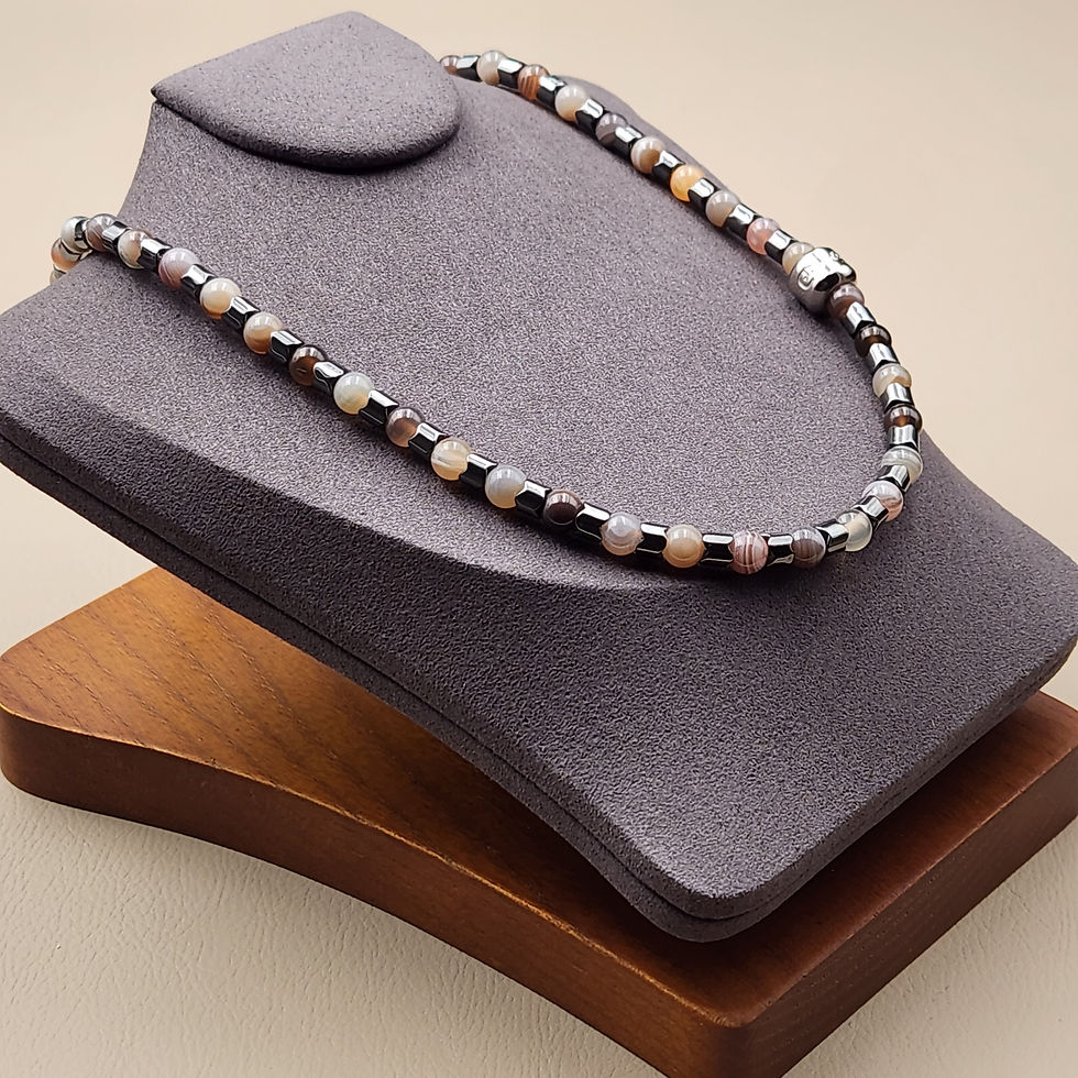 Thumbnail: Set Of Passim 022a Necklace and Passim 008 Bracelet