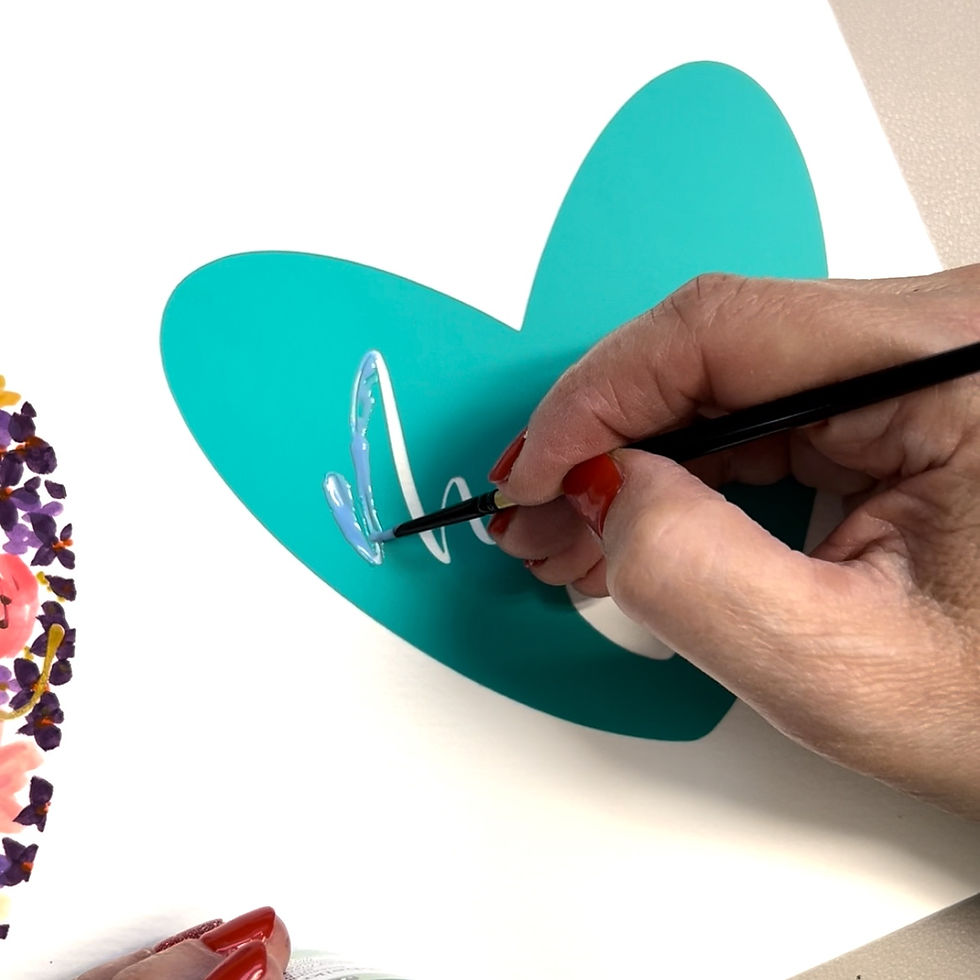Thumbnail: Simple colorful stencil heart geo Mother's Day edition