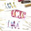 Miniature : Schlichtbunt® Pochoir 3 mini inscriptions Anniversaire & Amour (Mara Gnida)