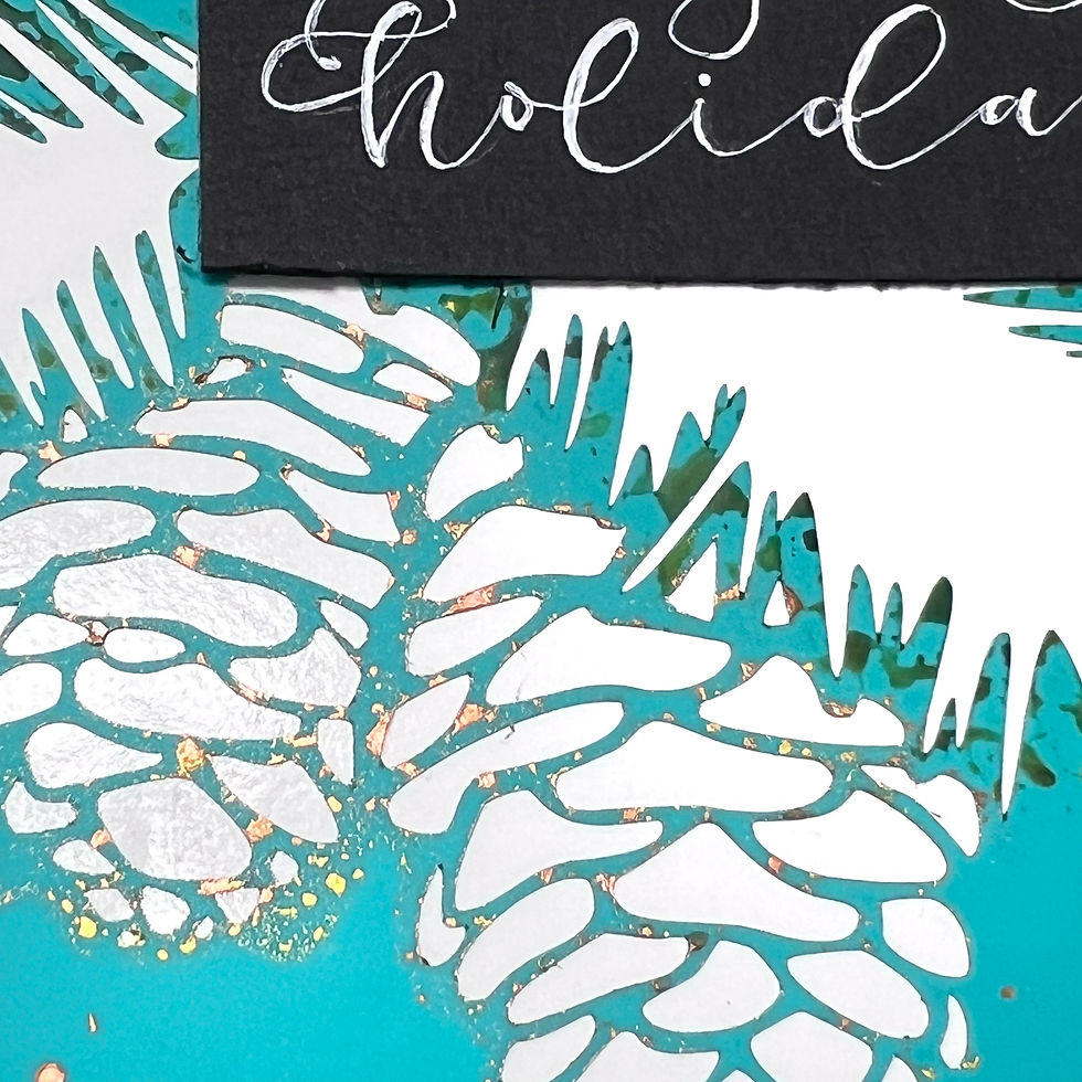 Miniaturbild: Schlichtbunt Schablone Winterkollektion "Tannenzweig" (Lena Lücht)