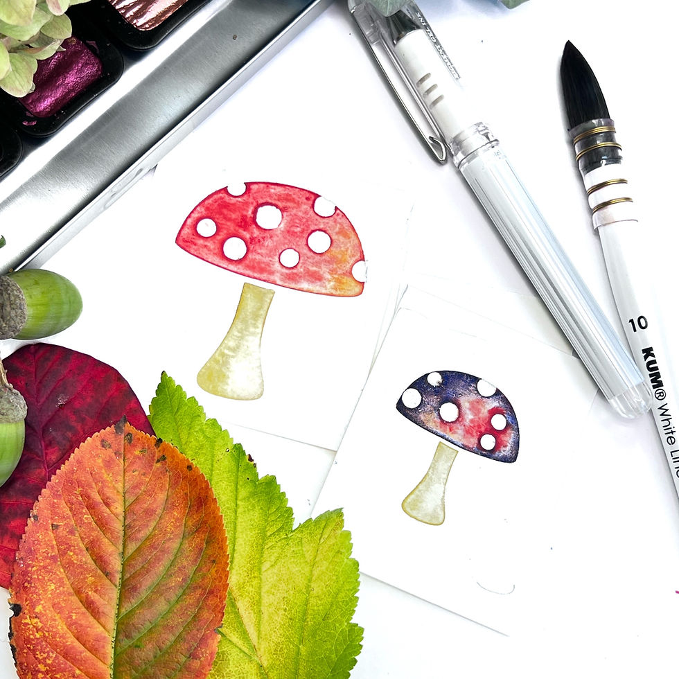 Miniatura: Schlichtbunt® stencil collezione autunnale funghi ed erbe