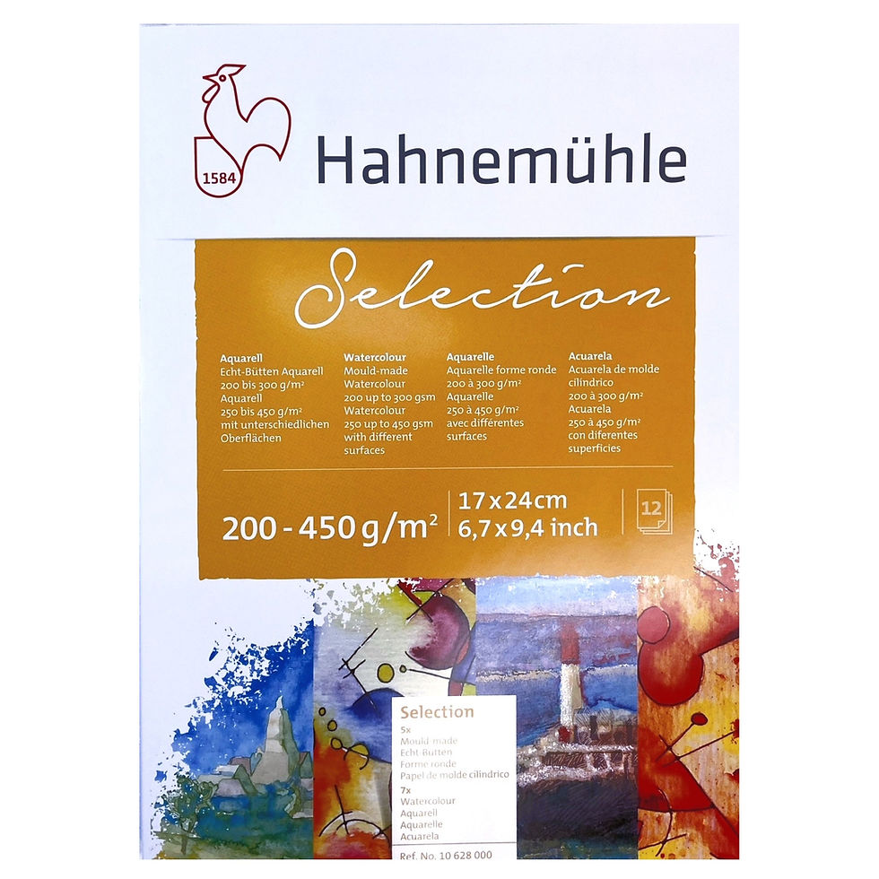 Hahnemühle Selection Aquarelle 200-450g/m² 17 x 24 cm