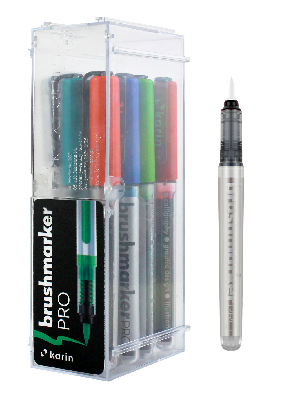 Karin Brushmarker PRO 11 couleurs de base + 1 set mélangeur
