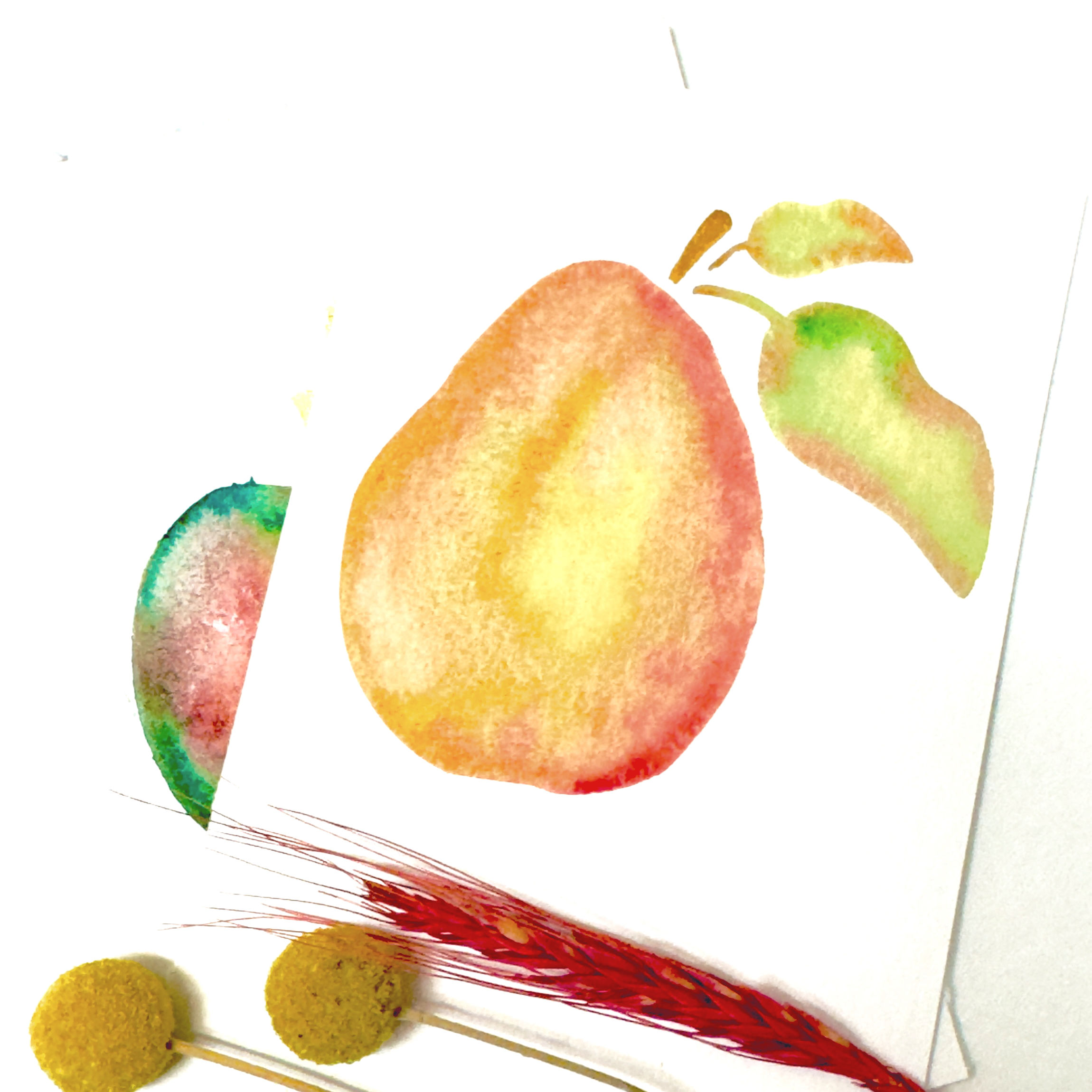 Schlichtbunt® Schablone Birne