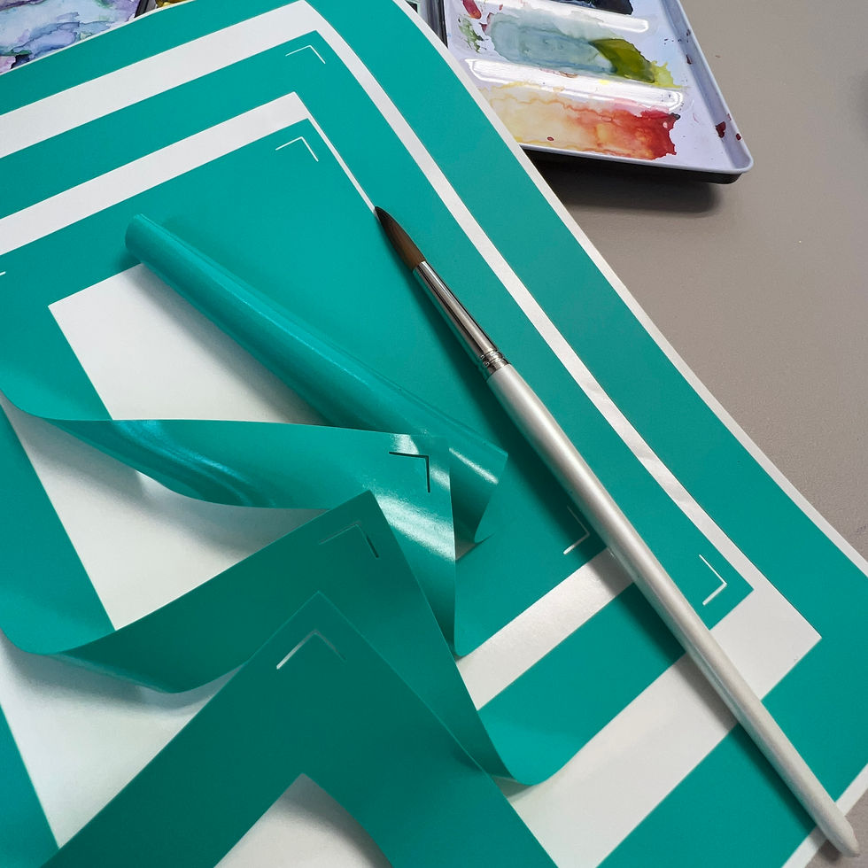 Miniatura: Cornice per stencil colorata semplice 2.0