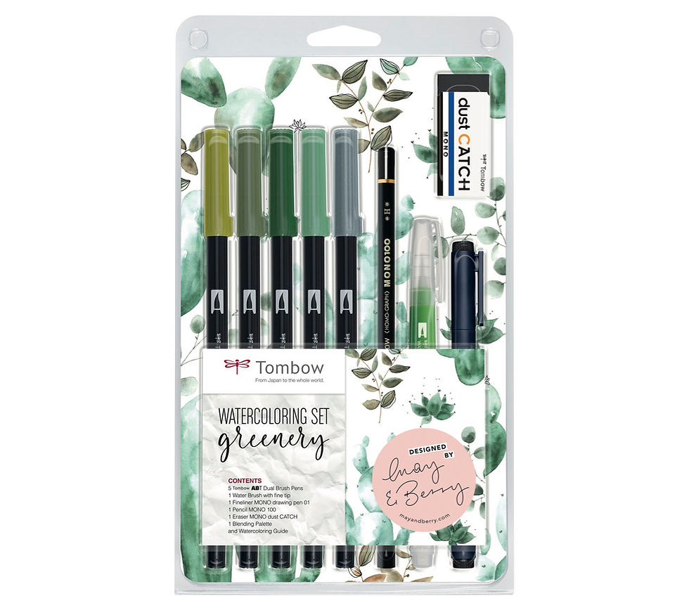 Ensemble d'aquarelle Tombow "verdure"