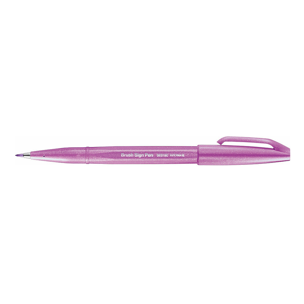 Miniatura: Pentel Brush Sign Pen Pastello, singolarmente o come set