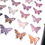 Miniature : Fond de papillon pochoir coloré simple